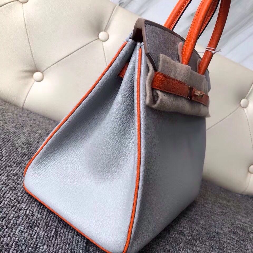 新界 北區 愛馬仕鉑金包 Hermes Birkin 25cm Chevre CK80 grey pearl 9T Capucine