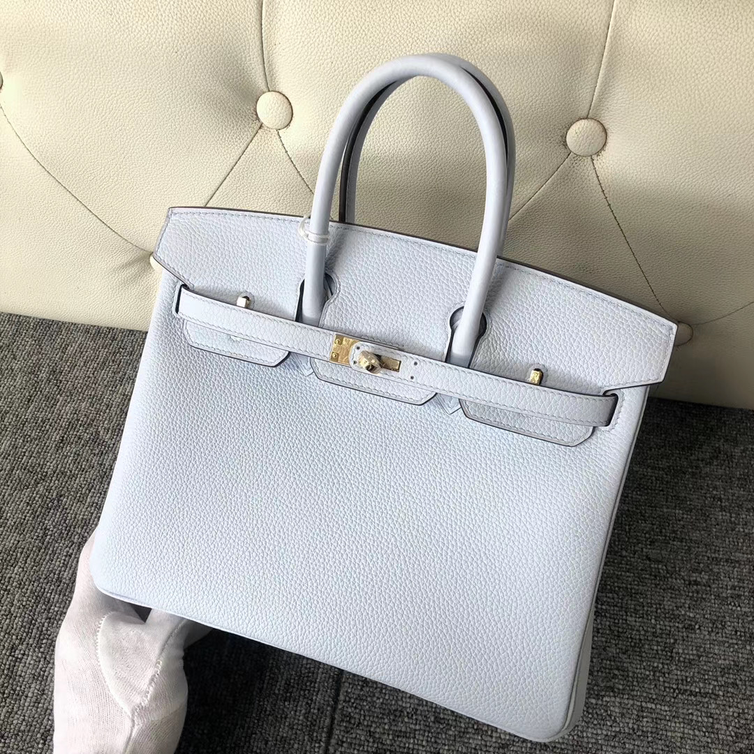 香港灣仔區愛馬仕鉑金包價格 Hermes Birkin 25cm Togo T0霧藍色 Blue Brume