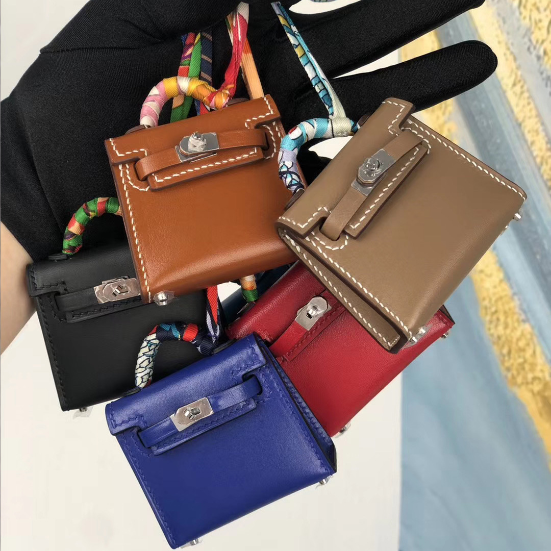 Hermes Kelly twilly 小包包掛件 kelly 掛飾 全手工蜜蠟線縫制