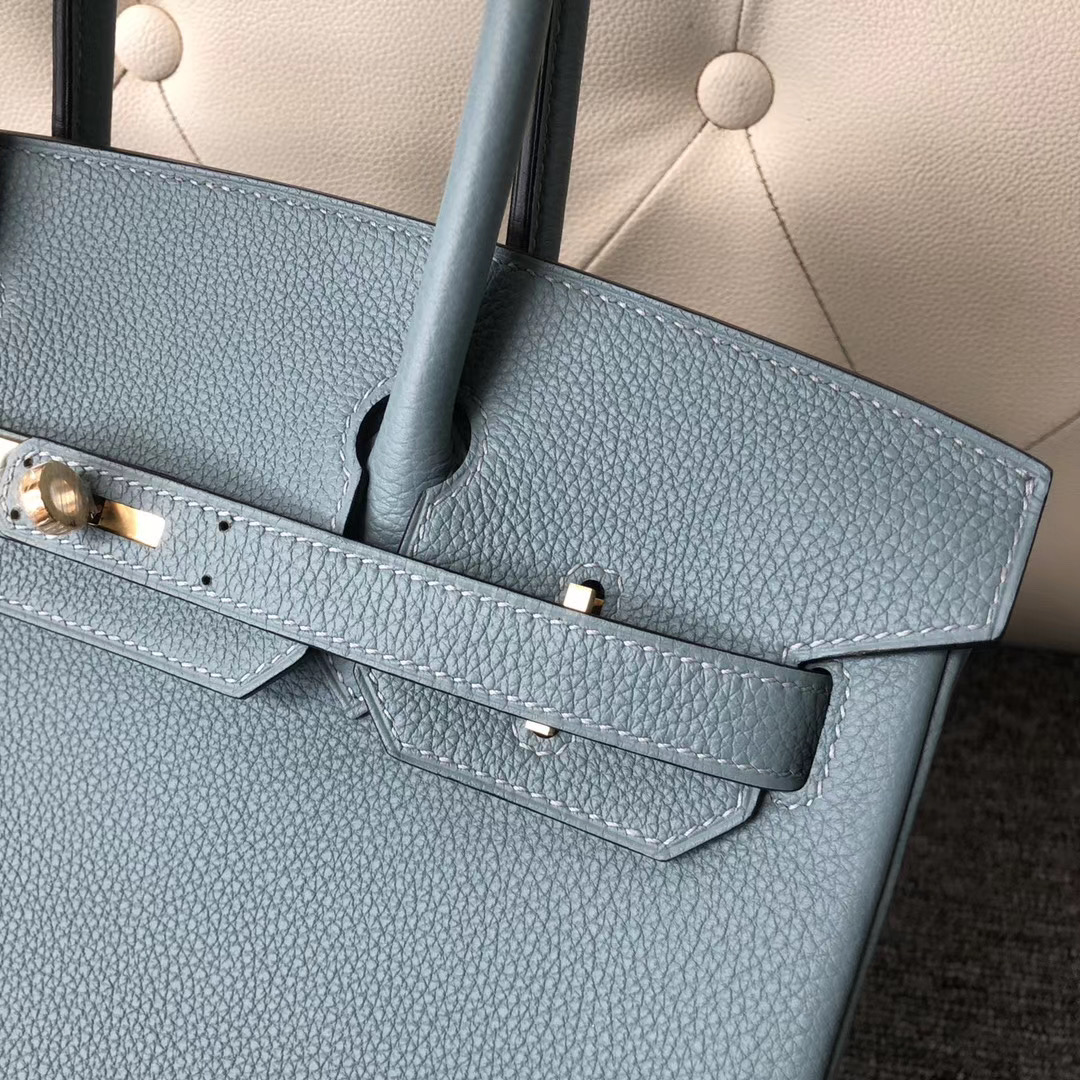 臺灣臺北市 愛馬仕鉑金包 Hermes Birkin 30cm Togo 7G Ciel 天青色