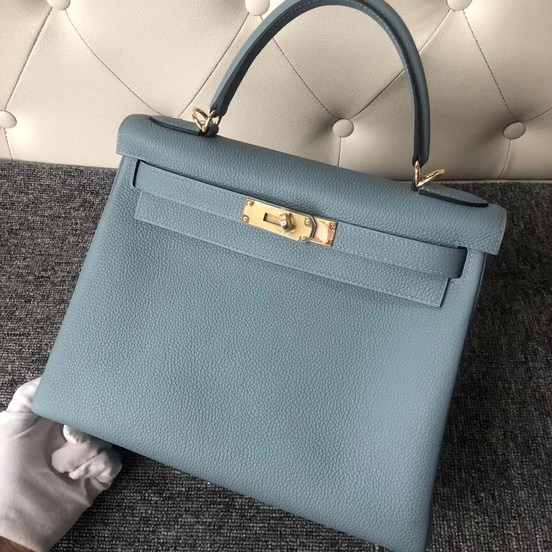 愛馬仕 香港荃灣區 Hermes kelly 28cm Togo 7G Ciel 天青色