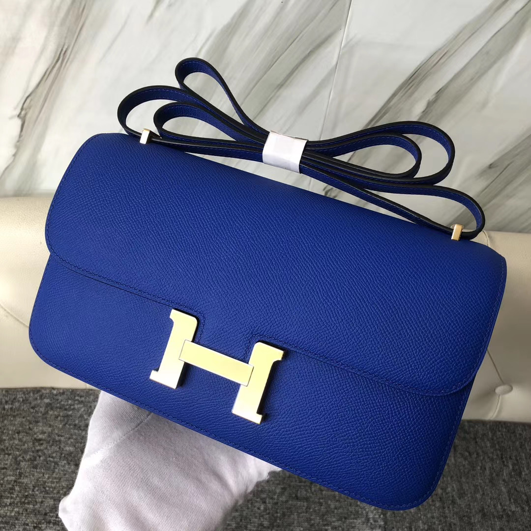 香港觀塘區 Hermes Constance Elan 26cm Epsom 7T 電光藍 Blue Electric