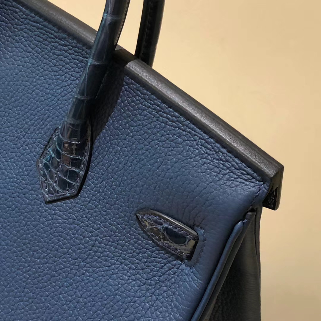 Hermes Birkin 25cm Touch CD76 深海藍 blue indgo Rose gold clasp