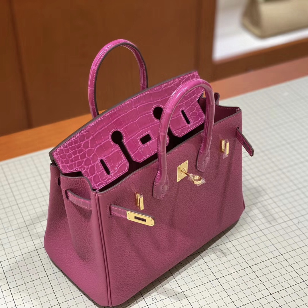 香港葵青區 Hermes Birkin 25cm Touch J5天方夜譚粉紫 rose sheheraradez