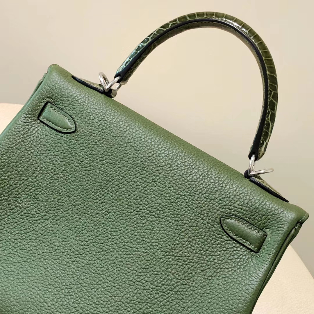 Hermes kelly 25cm Touch V6叢林綠 Canopee/ CK61 Vert Olive 橄欖綠