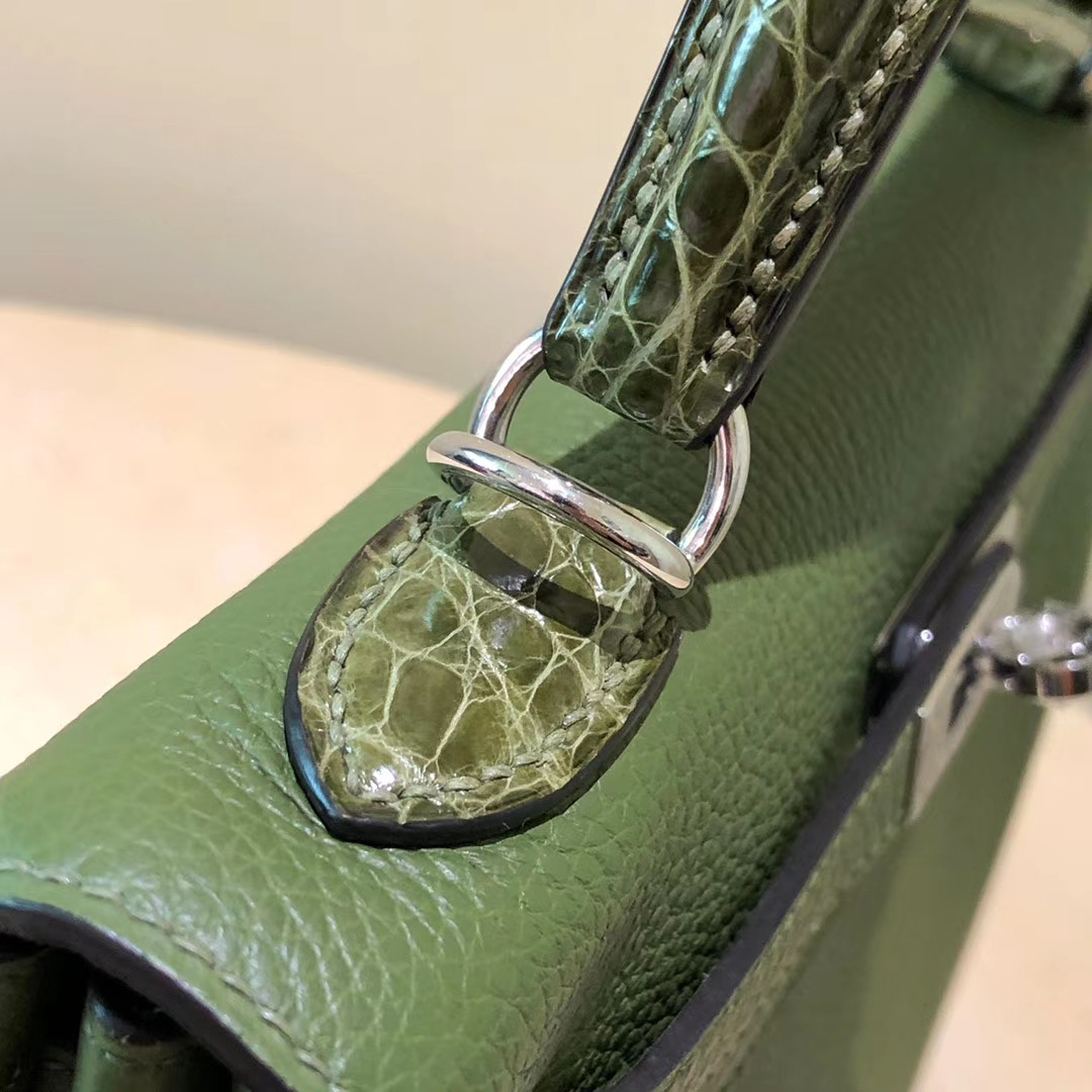 Hermes kelly 25cm Touch V6叢林綠 Canopee/ CK61 Vert Olive 橄欖綠