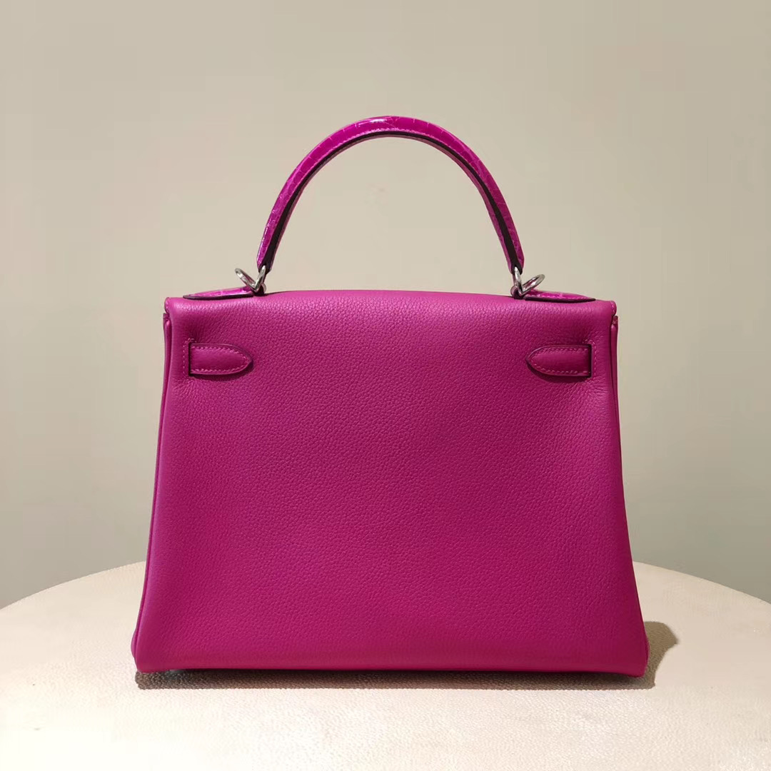 Hermes kelly 28cm Touch L3 Rose Purple 拼 J5 Rose Sheheraradez