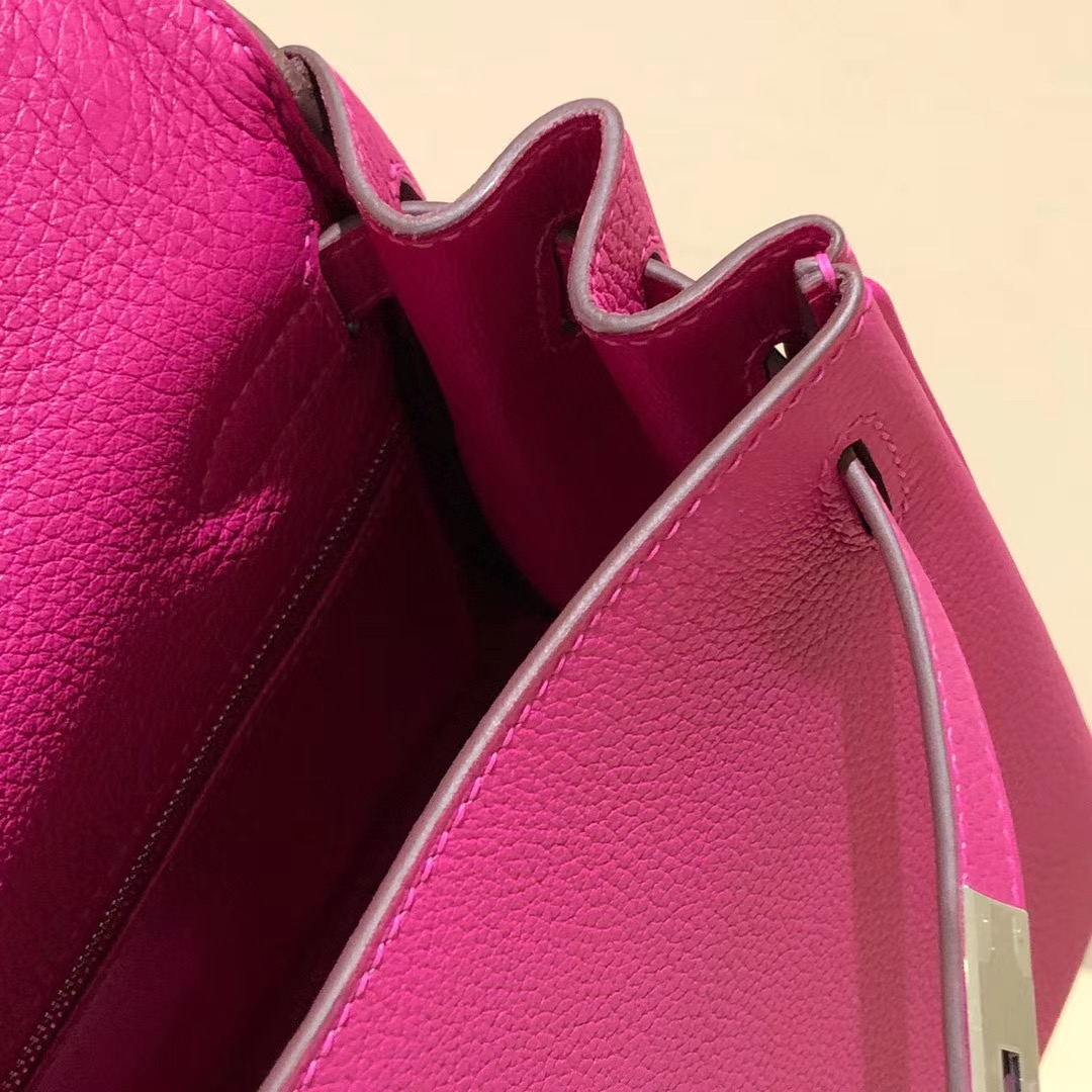 Hermes kelly 28cm Touch L3 Rose Purple 拼 J5 Rose Sheheraradez