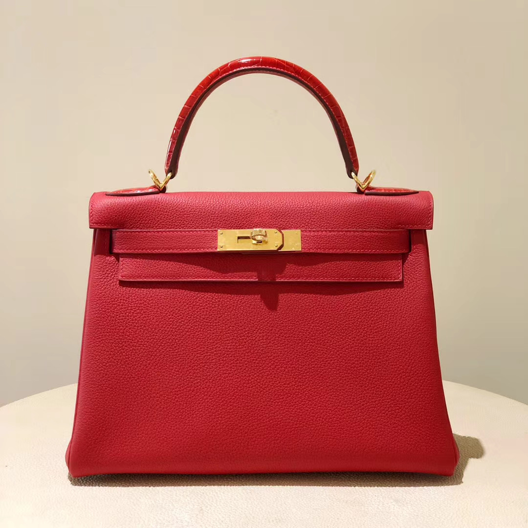 香港深水埗區愛馬仕凱莉包 Hermes kelly 28cm Touch Q5 國旗紅 Rouge casaque