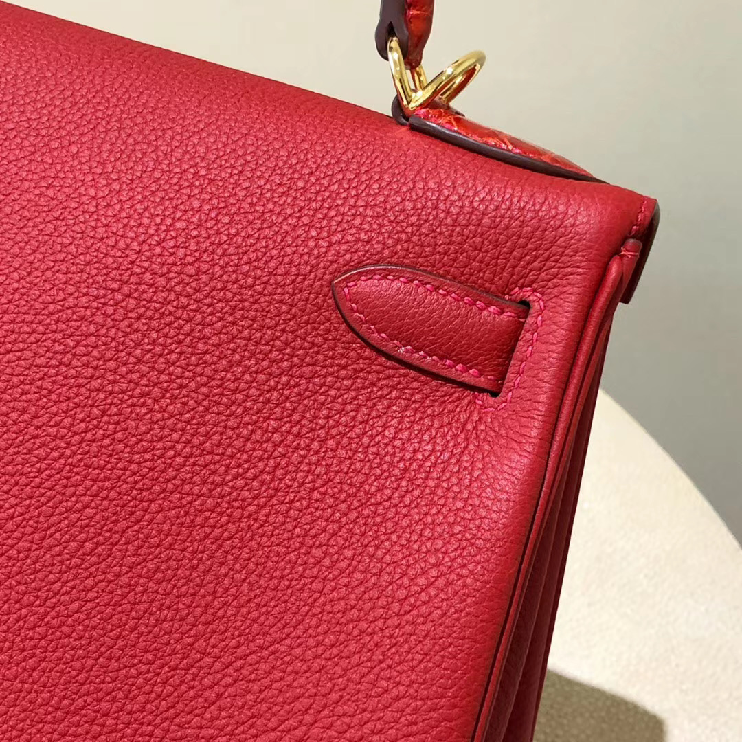 香港深水埗區愛馬仕凱莉包 Hermes kelly 28cm Touch Q5 國旗紅 Rouge casaque