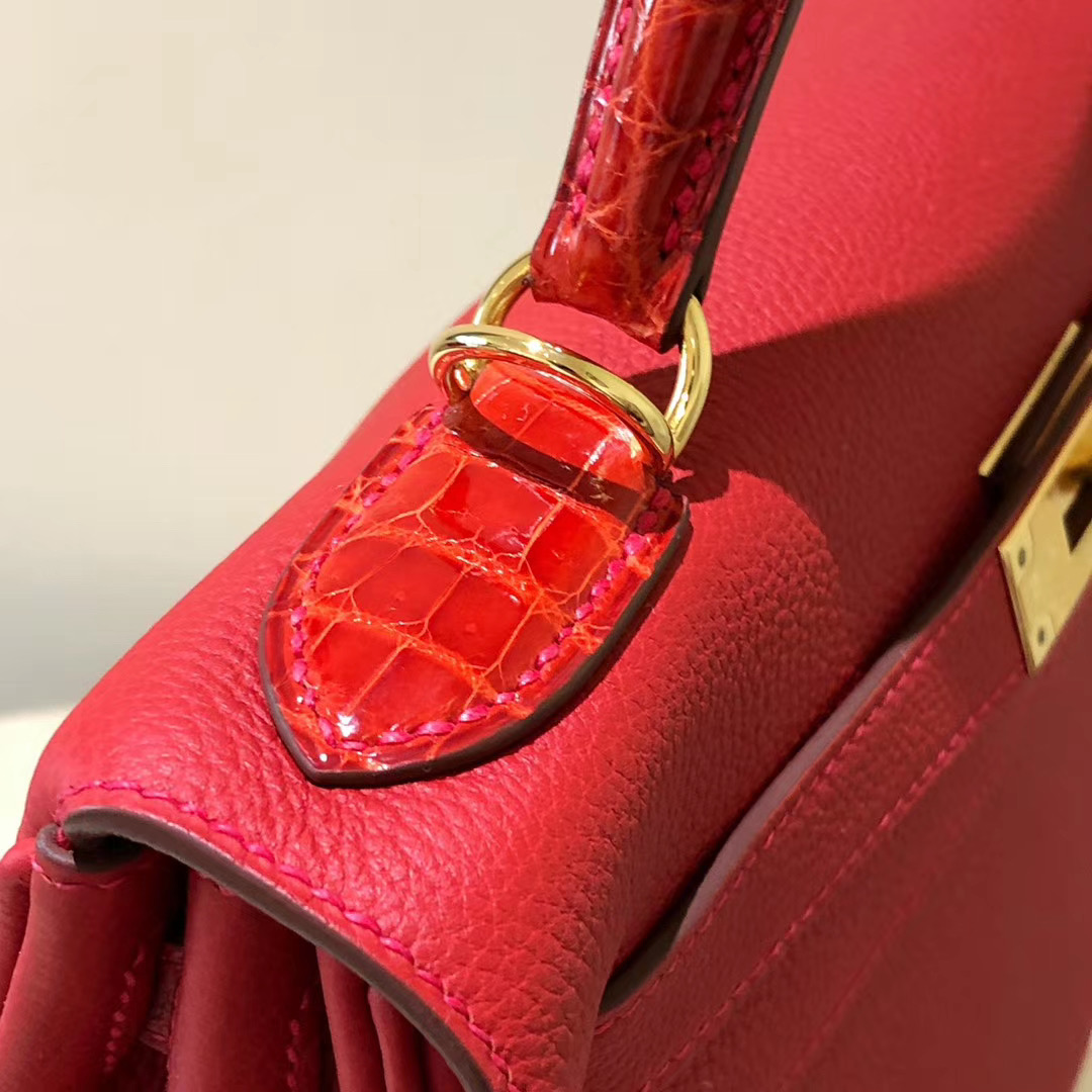 香港深水埗區愛馬仕凱莉包 Hermes kelly 28cm Touch Q5 國旗紅 Rouge casaque