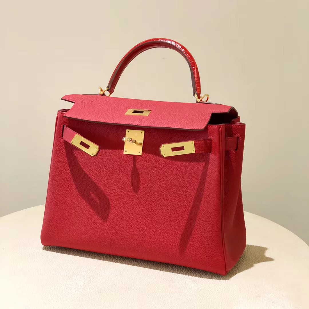 香港深水埗區愛馬仕凱莉包 Hermes kelly 28cm Touch Q5 國旗紅 Rouge casaque