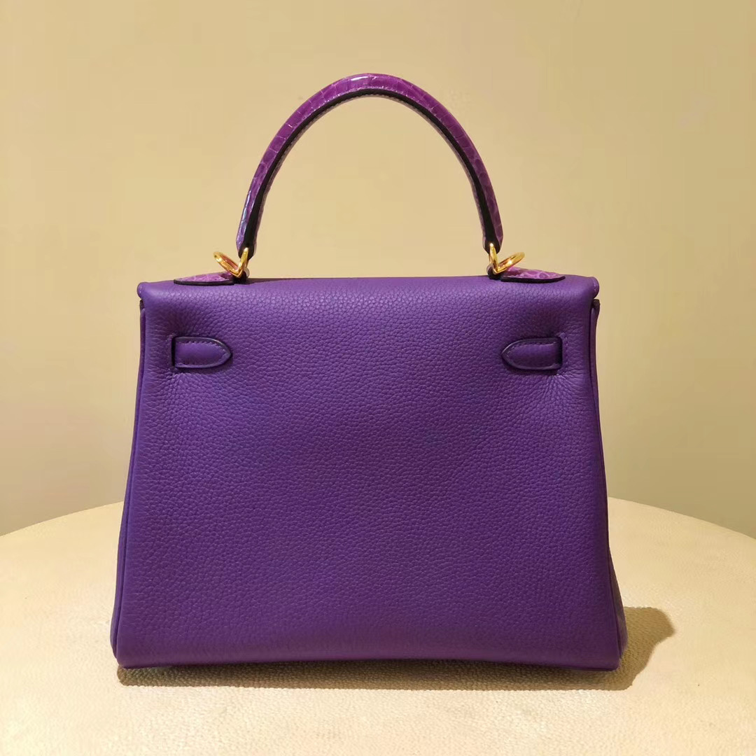 香港觀塘區 Hermes kelly 28cm Touch Togo P9海葵紫 Anemone 熏衣草紫