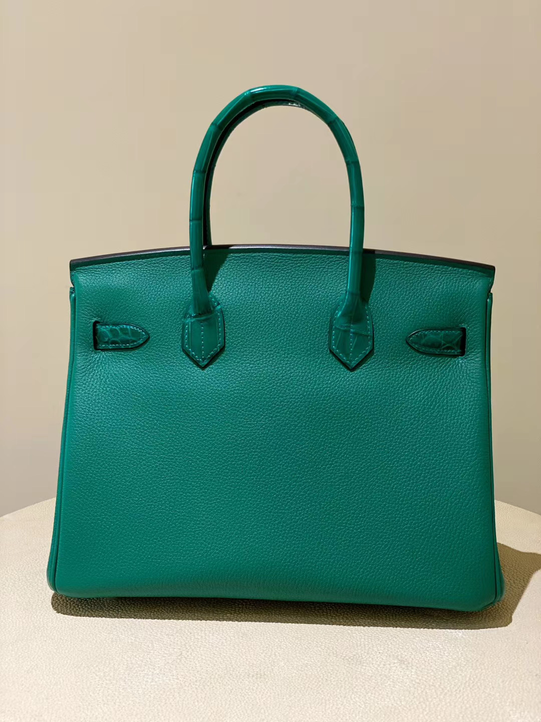 香港葵青區愛馬仕鉑金包 Hermes Birkin 30cm Touch U4 Vert Verigo 絲絨綠