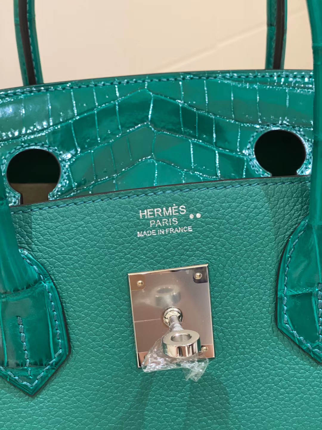 香港葵青區愛馬仕鉑金包 Hermes Birkin 30cm Touch U4 Vert Verigo 絲絨綠