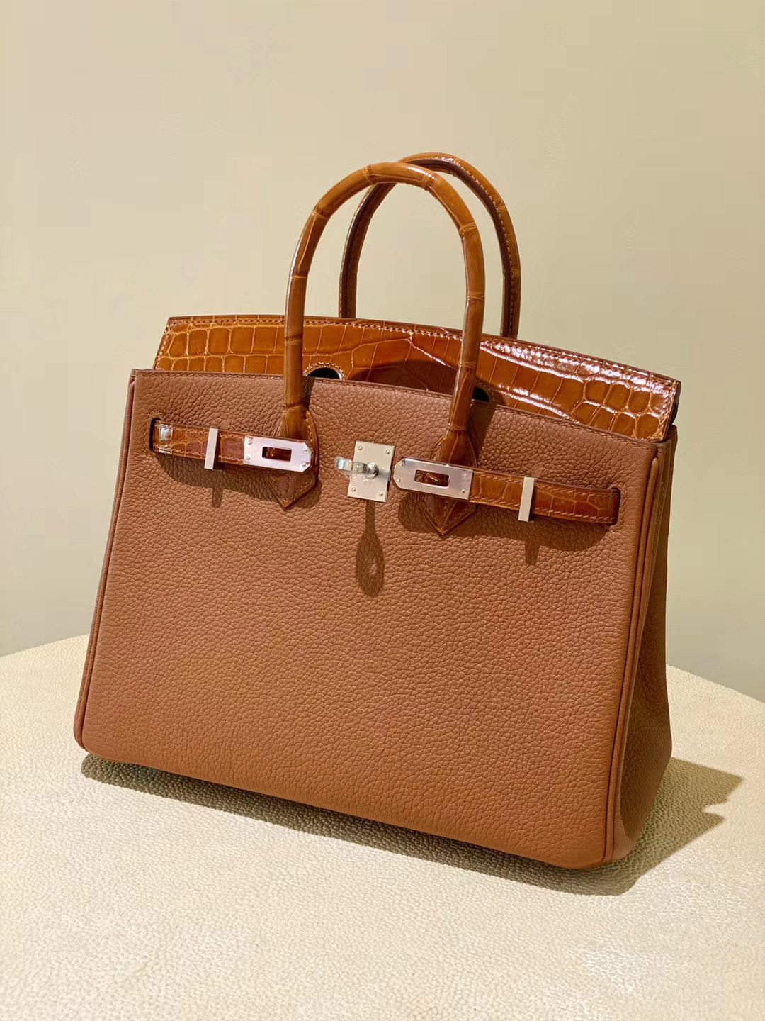 Hermes Birkin 25cm Touch ck37金棕色 gold / CC31蜜糖棕