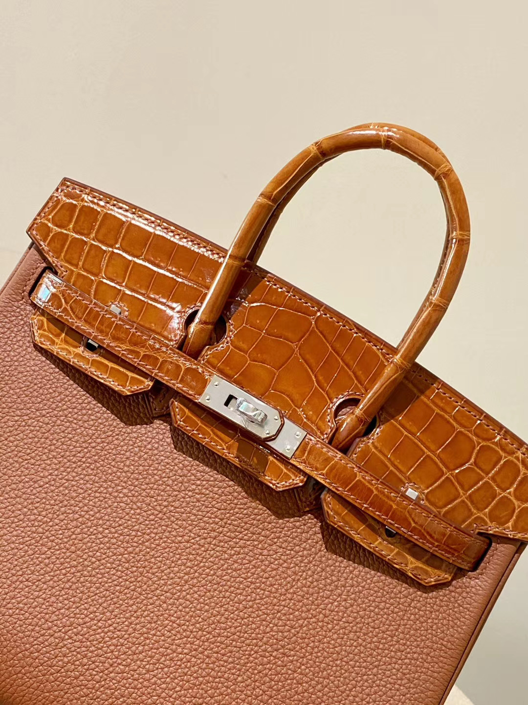 Hermes Birkin 25cm Touch ck37金棕色 gold / CC31蜜糖棕