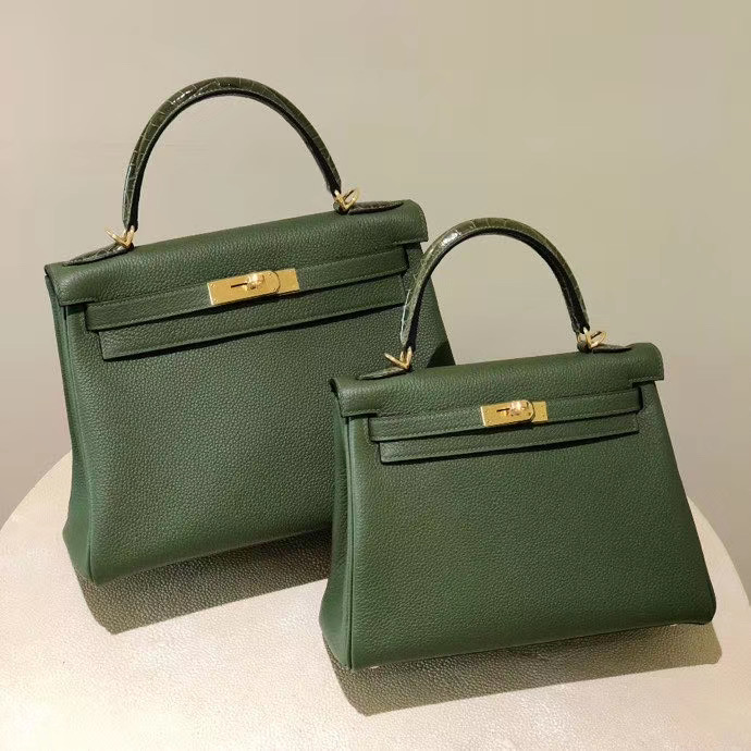 Hermes Kelly 28 Bag v6 Canopee Togo GHW