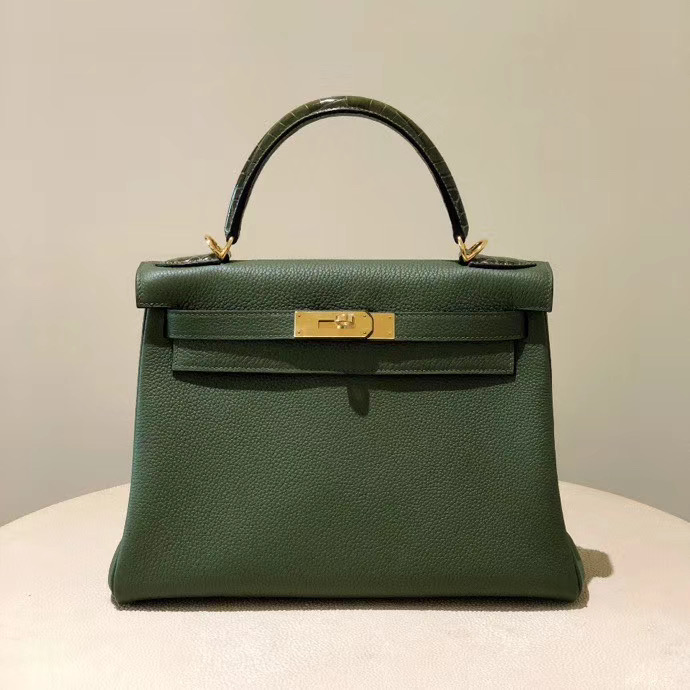 Hermes kelly 28cm Touch V6叢林綠 Canopee CK61 Vert Olive 橄欖綠