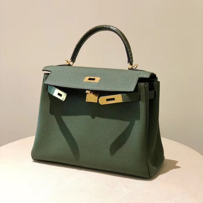 Hermes kelly 28cm Touch V6叢林綠 Canopee CK61 Vert Olive 橄欖綠