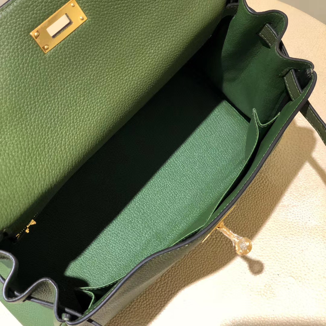 Hermes kelly 28cm Touch V6叢林綠 Canopee CK61 Vert Olive 橄欖綠