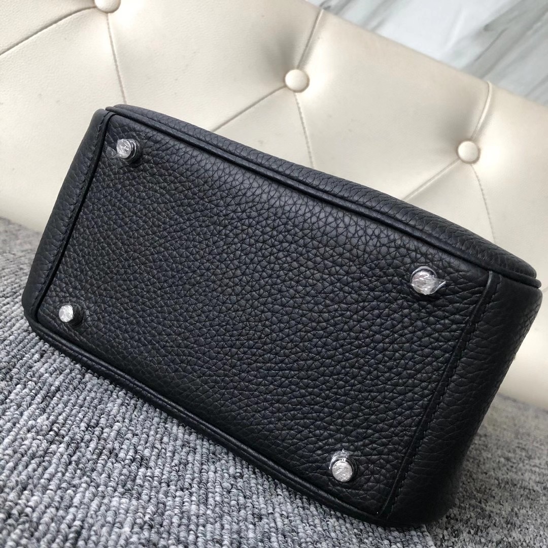 Toronto Canada Hermes mini Lindy taurillon Clemence CC89 黑色