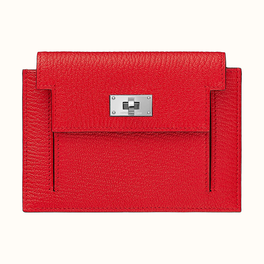 Hong Kong Hermes Kelly Pocket Compact wallet CKS3 Rouge De Cœur