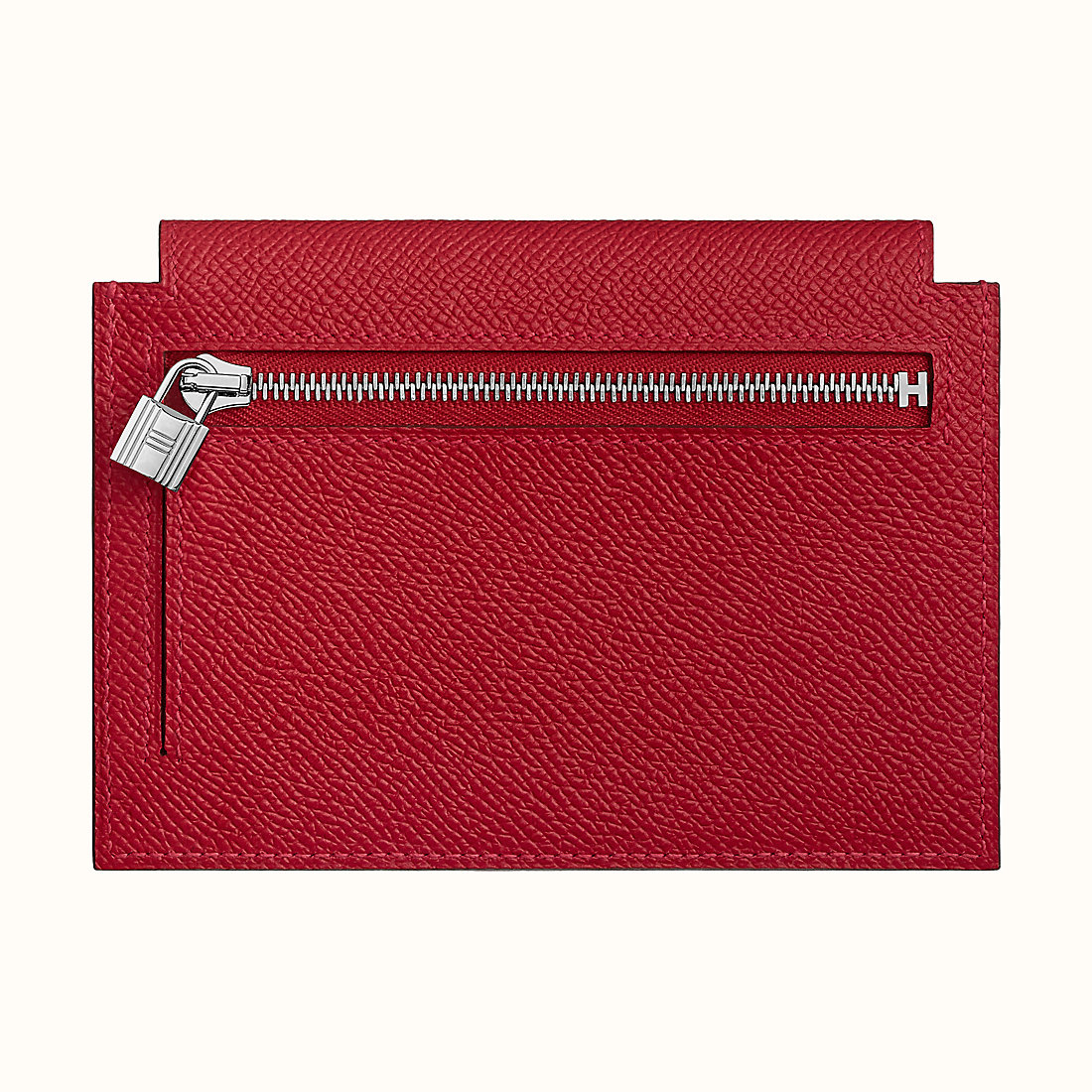 Hong Kong Hermes Kelly pocket compact wallet Q5 Rose casaque
