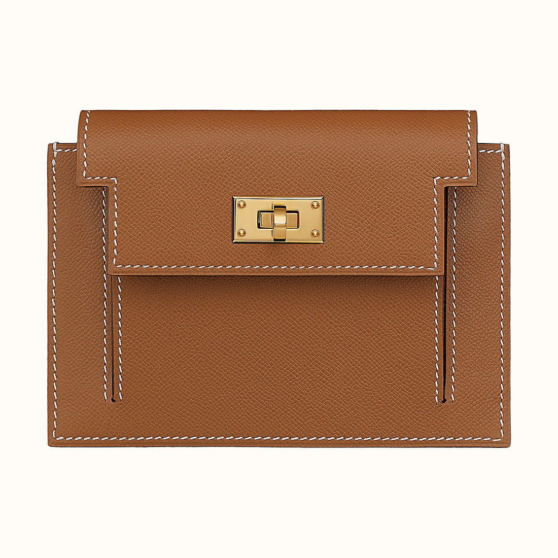 Hong Kong Hermes Kelly pocket 短錢包 卡包 Madame小牛皮