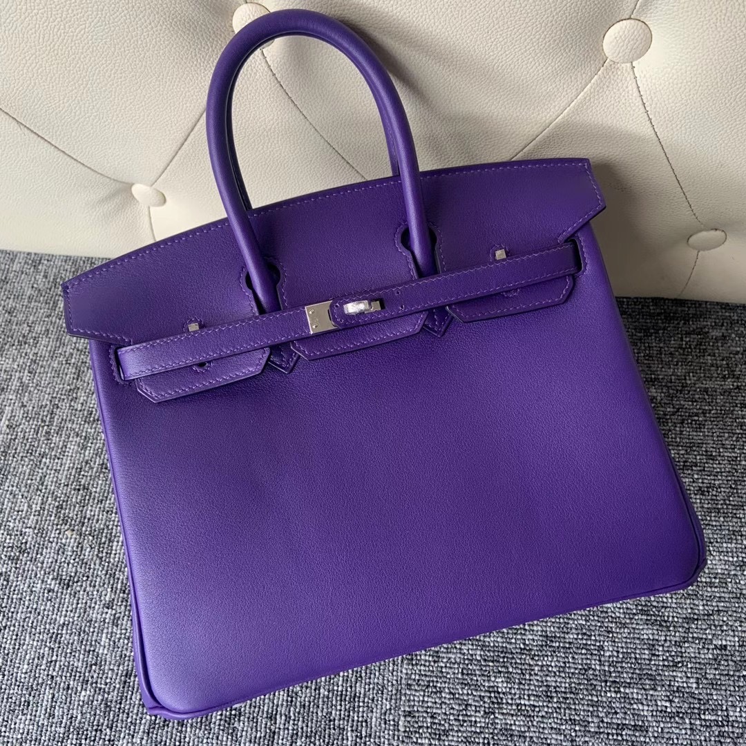 Vietnam  Hanoi Hermes Handbag Birkin 25cm Swift 9W Crocus 梦幻紫