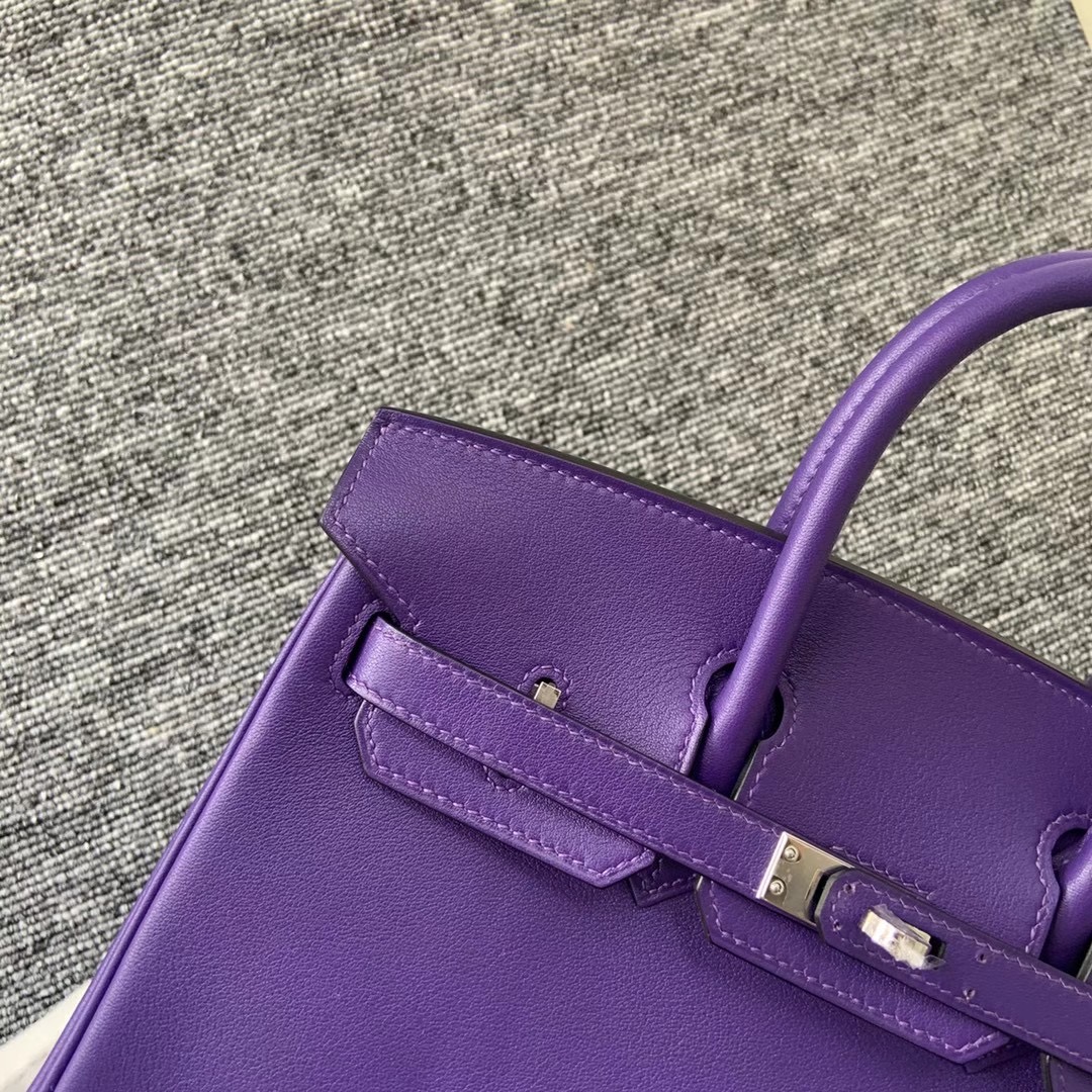 Vietnam  Hanoi Hermes Handbag Birkin 25cm Swift 9W Crocus 梦幻紫