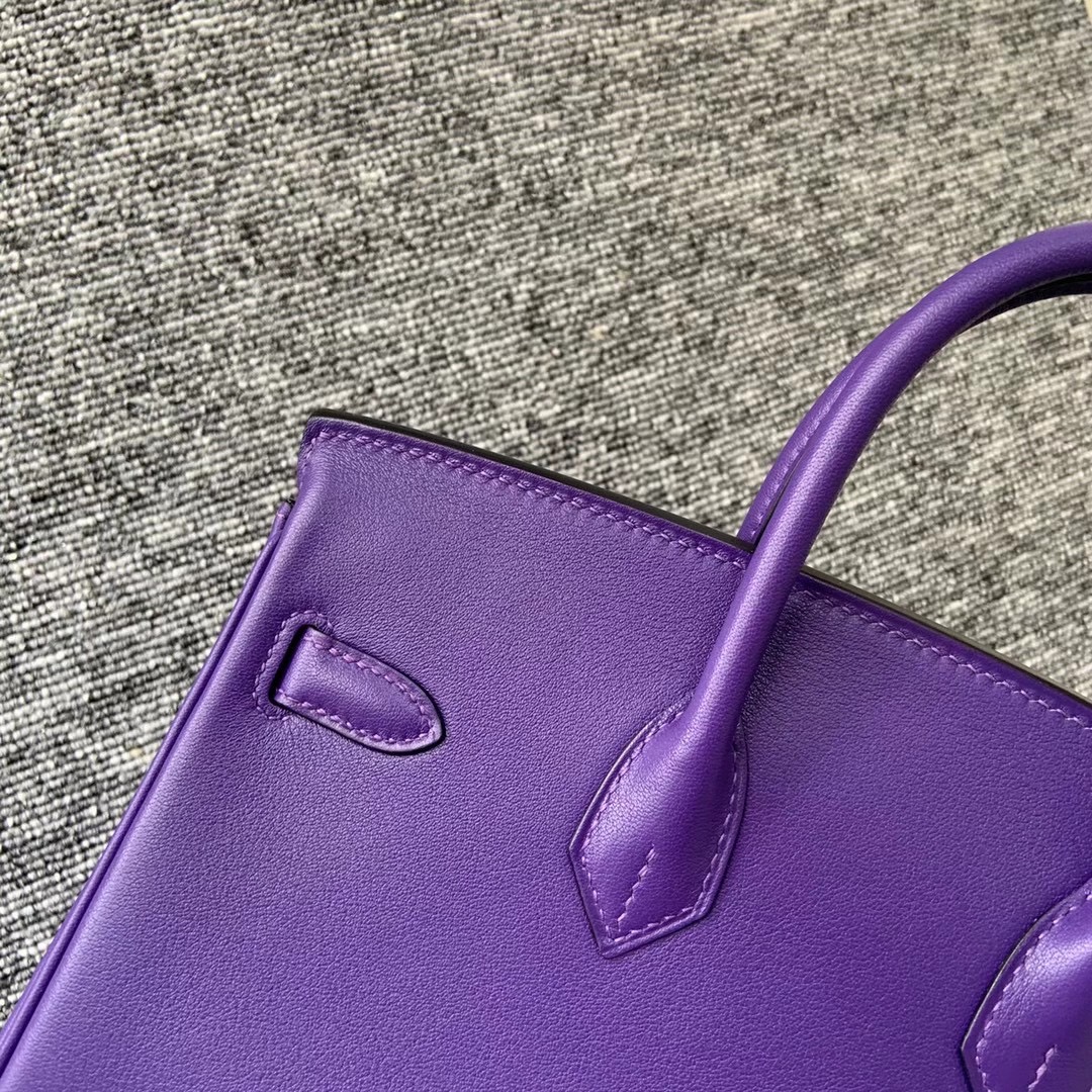 Vietnam  Hanoi Hermes Handbag Birkin 25cm Swift 9W Crocus 梦幻紫