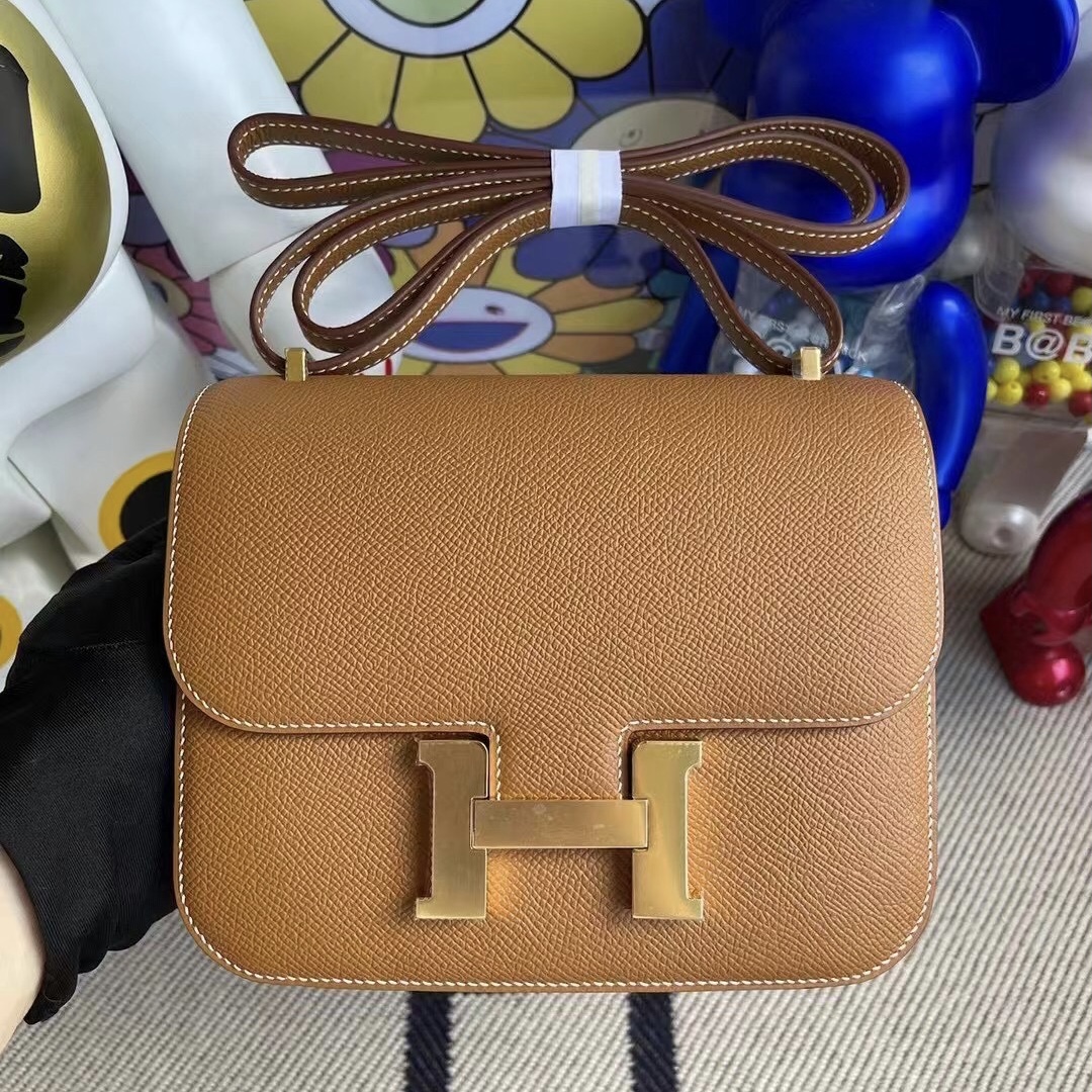 愛馬仕康康公價是多少 Hermes Constance 19 Epsom 37 Gold 金棕色 金扣