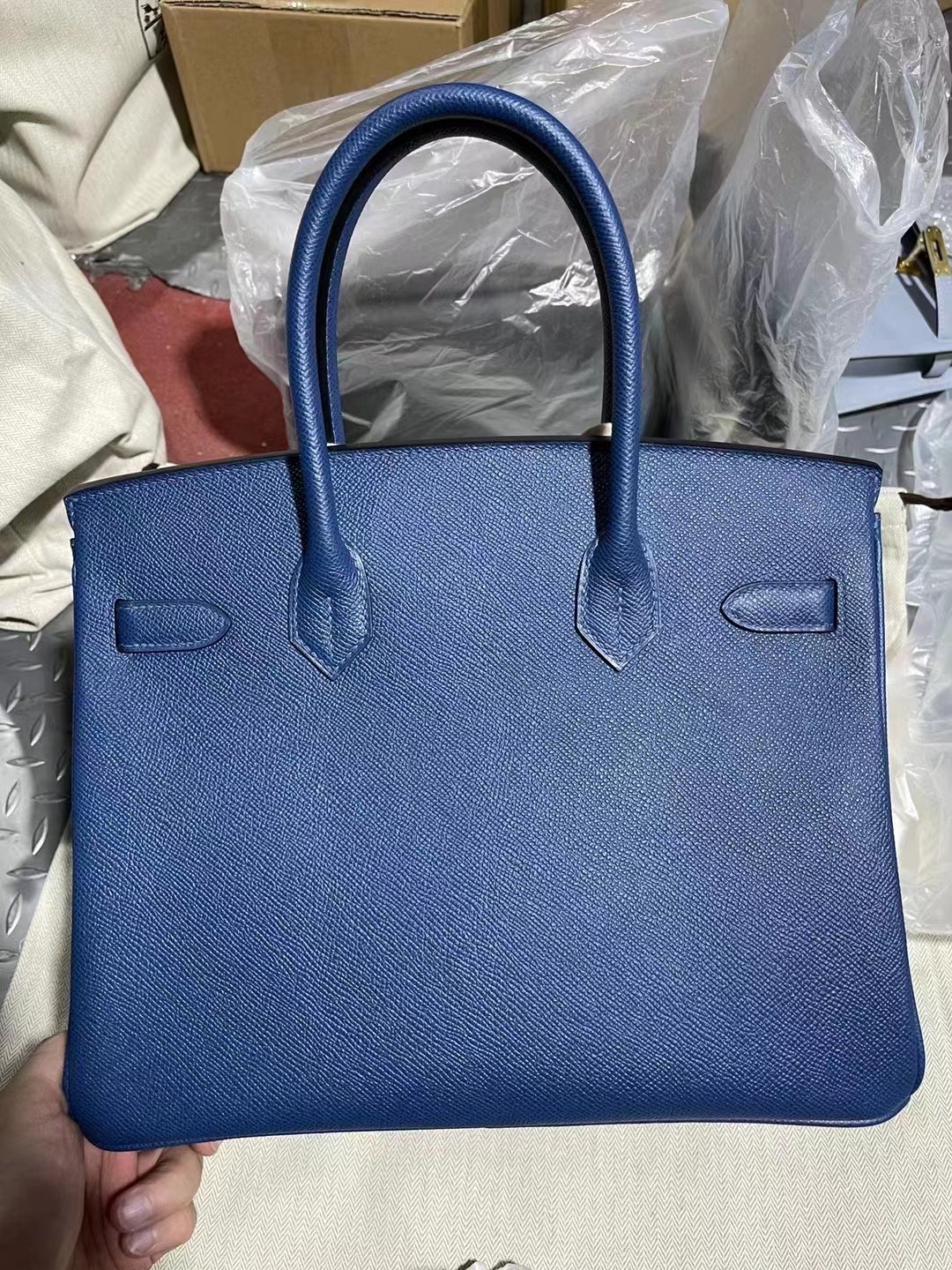 愛馬仕鉑金包價格 Hermes Birkin 30 Epsom S4 深邃藍 Deep Blue 金扣 D 刻