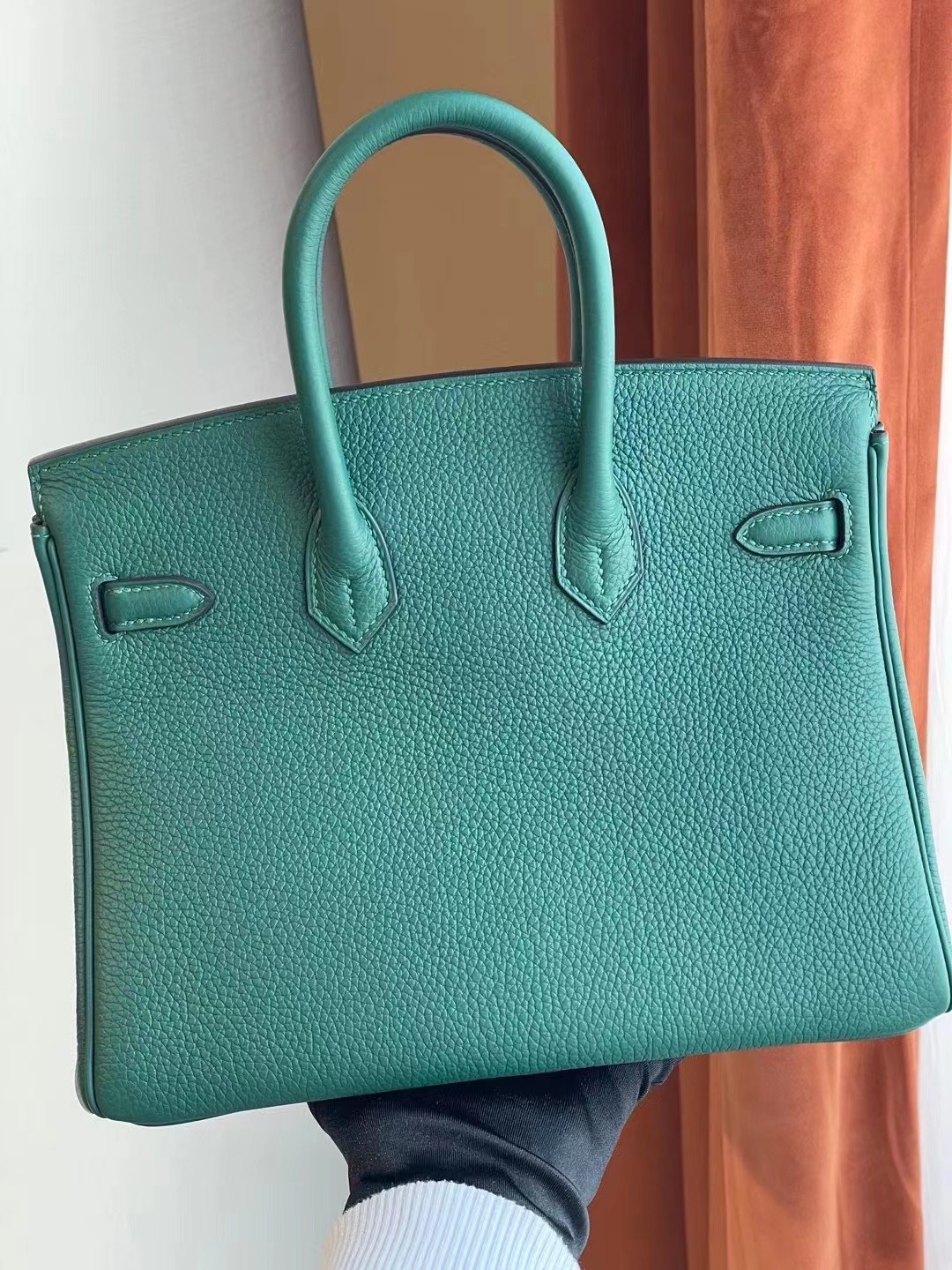 愛馬仕鉑金包圖片及價格 Hermes Birkin 25 Togo Z6 Malachite 孔雀綠 金扣