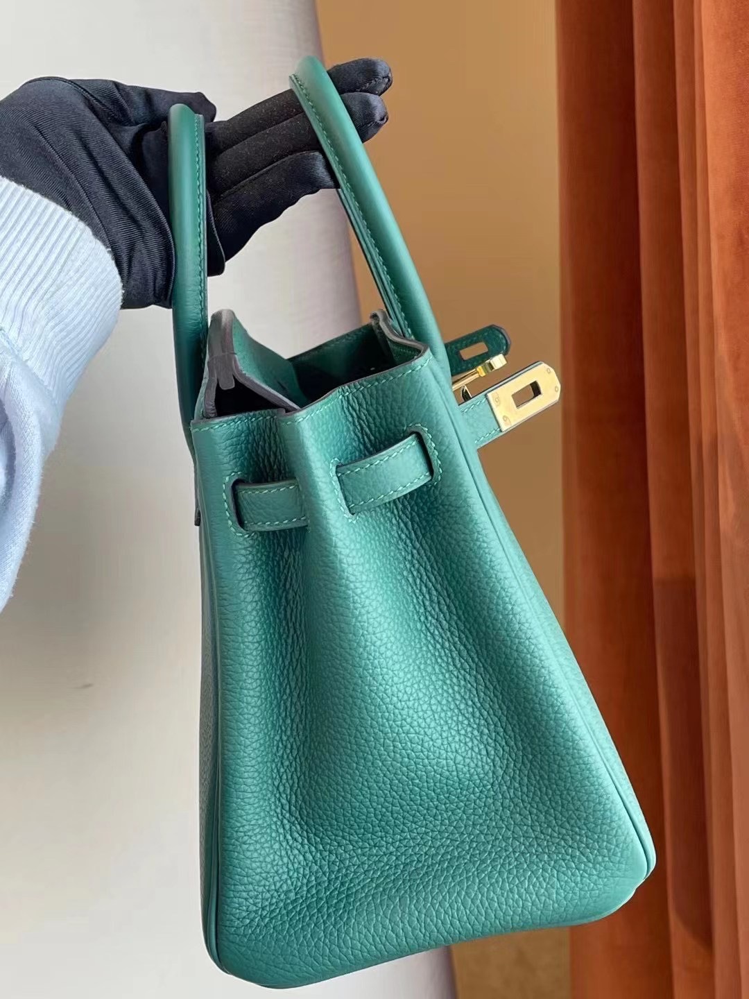 愛馬仕鉑金包圖片及價格 Hermes Birkin 25 Togo Z6 Malachite 孔雀綠 金扣