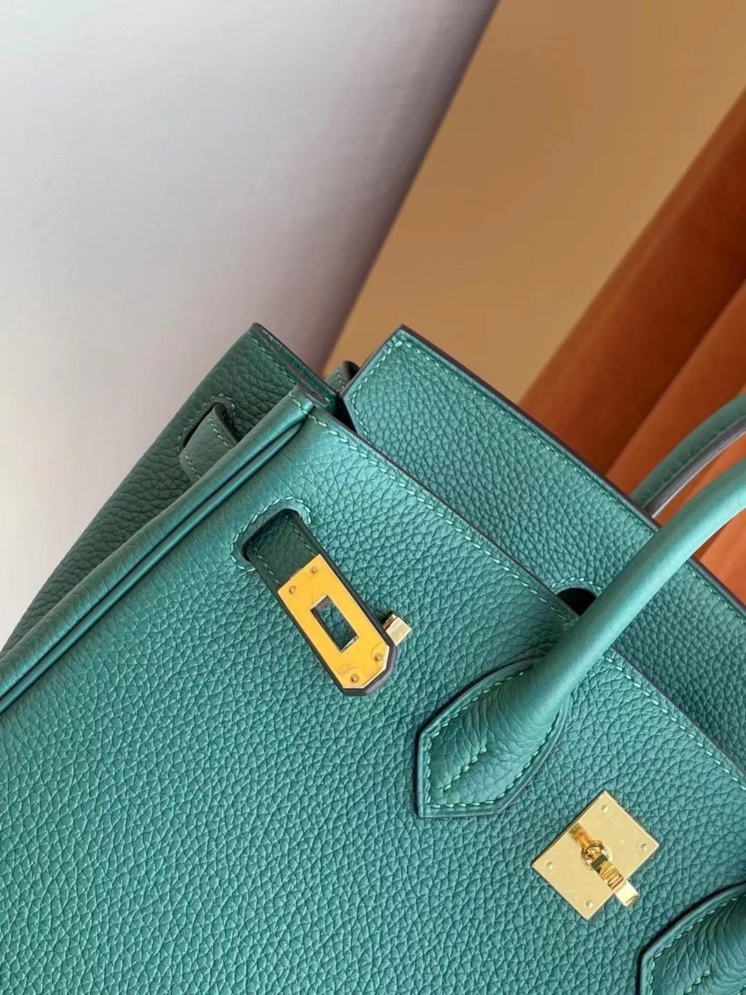 愛馬仕鉑金包圖片及價格 Hermes Birkin 25 Togo Z6 Malachite 孔雀綠 金扣