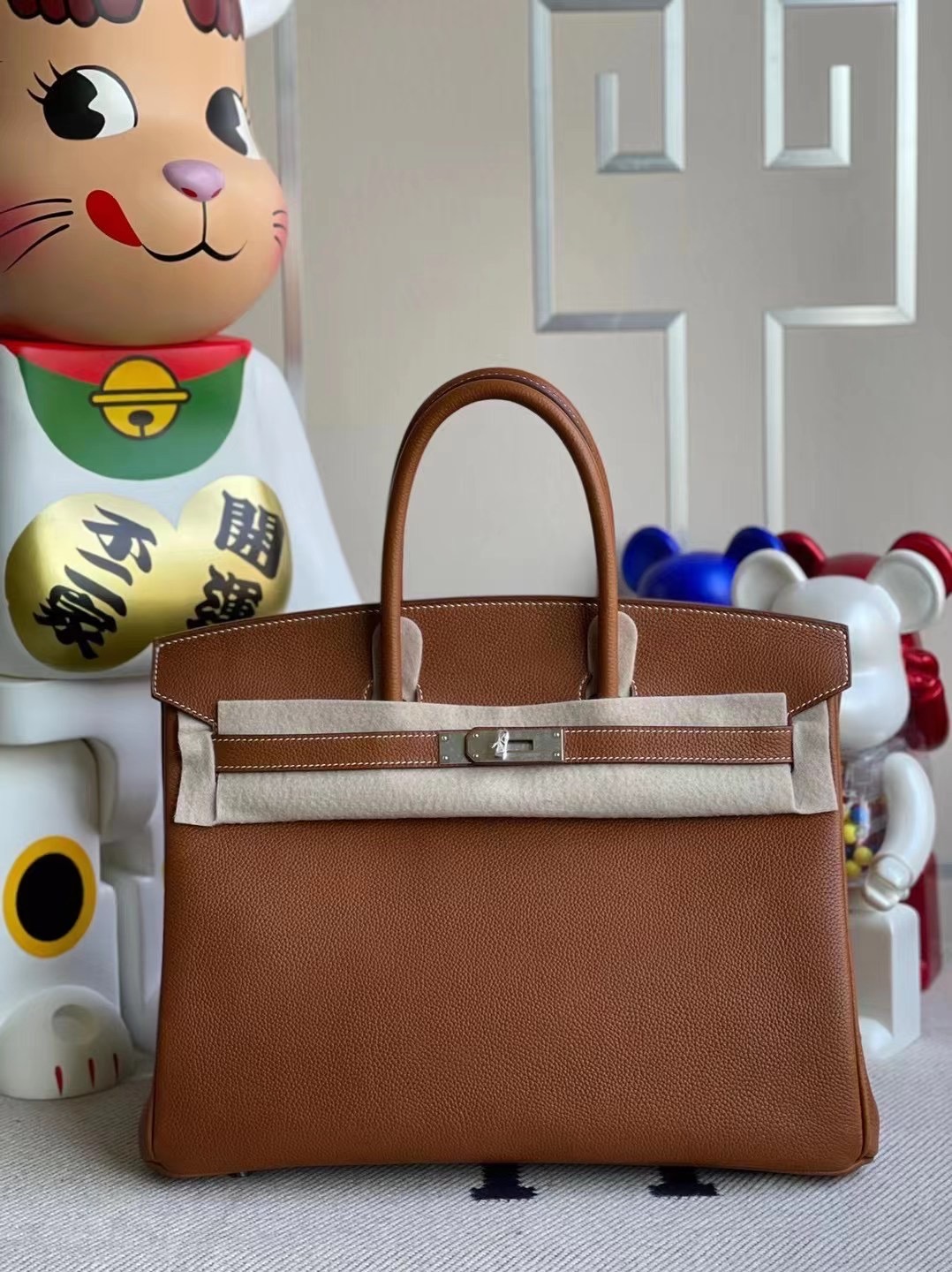 愛馬仕鉑金包價格 Hermes Birkin 35 Barenia Faubourg 馬鞍皮 34 Fauve