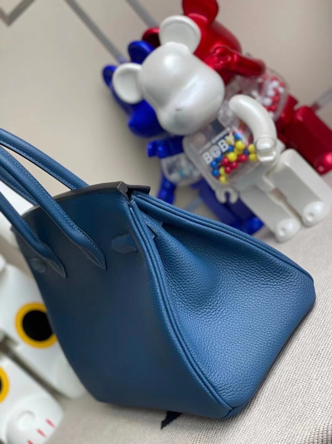 愛馬仕鉑金包價格 Hermes Birkin 30 Togo S4 Deep Blue 深邃藍 玫瑰金扣