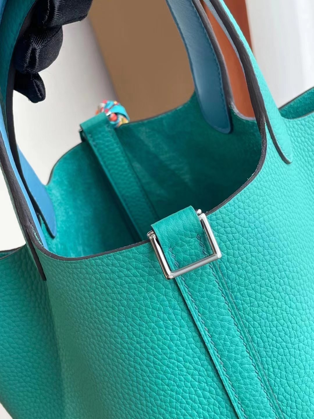 Hermes Picotin Lock 18 Clemence U1 Vert Verone 維羅納綠 拼 P3 Bleu Du Nord