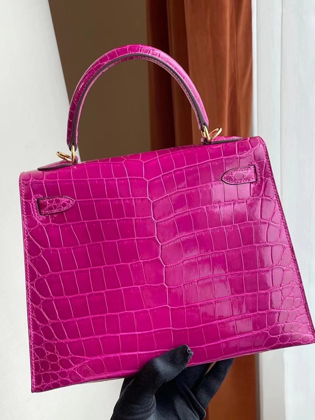 愛馬仕凱莉包 Hermes Kelly 25cm J5 Rose Sheherzade 天方夜譚紫