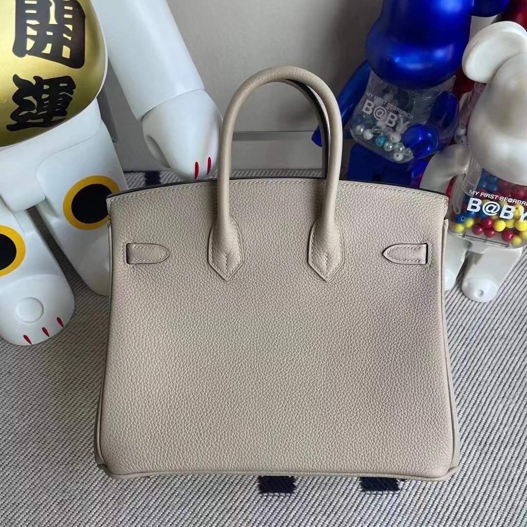 Hermes Birkin 25 Togo 81 Gris Tourterelle 斑鳩灰拼I7 Blue Zellige 琉璃藍