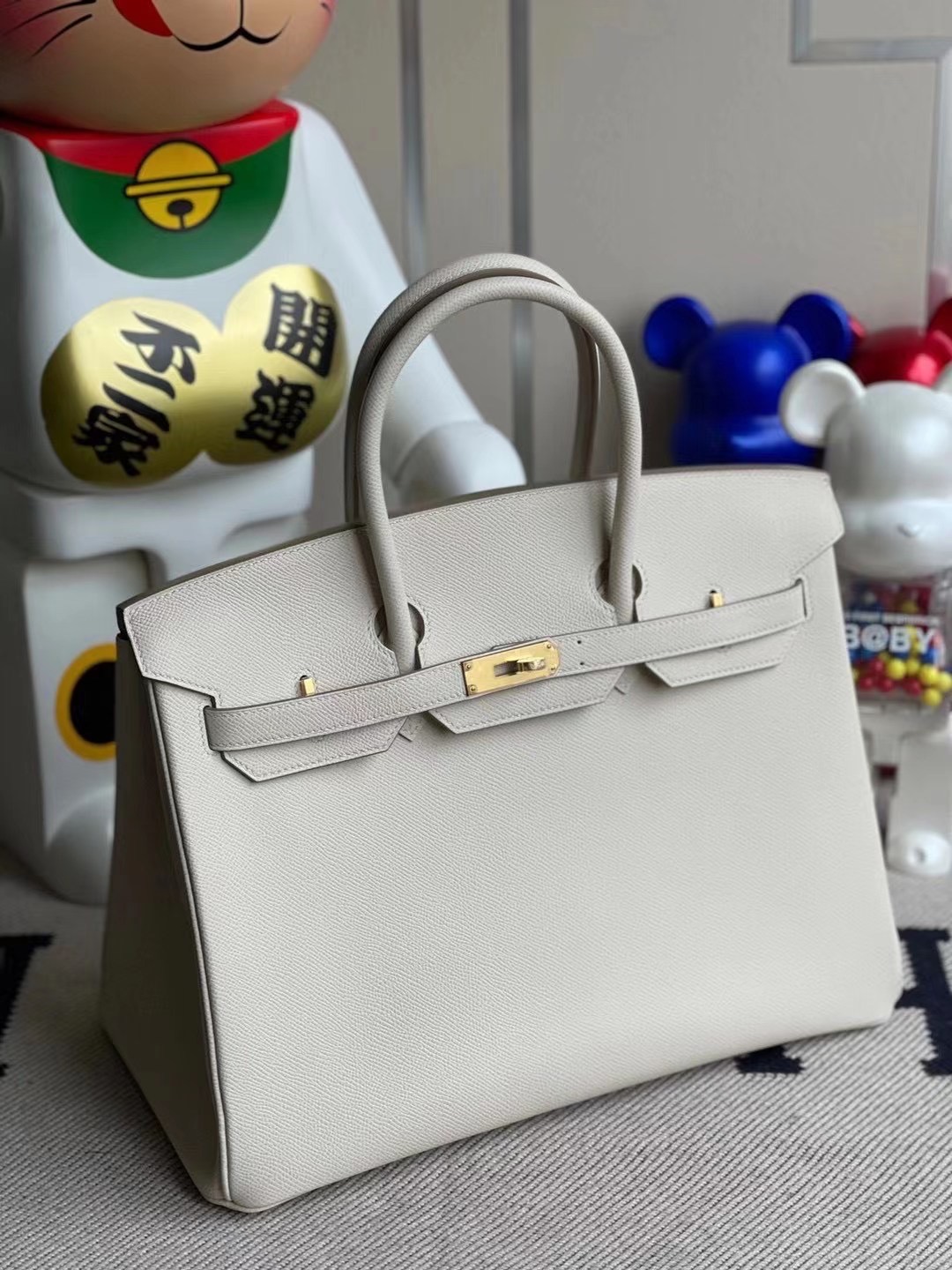 愛馬仕鉑金包30的價格 Hermes Birkin 35 Epsom CC10 奶昔白 Craie 金扣