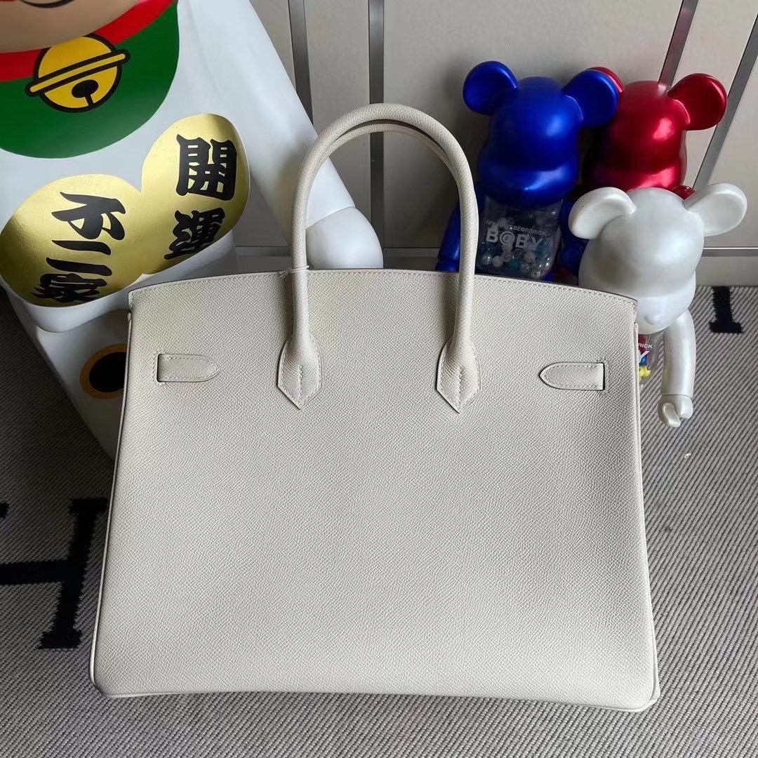 愛馬仕鉑金包30的價格 Hermes Birkin 35 Epsom CC10 奶昔白 Craie 金扣