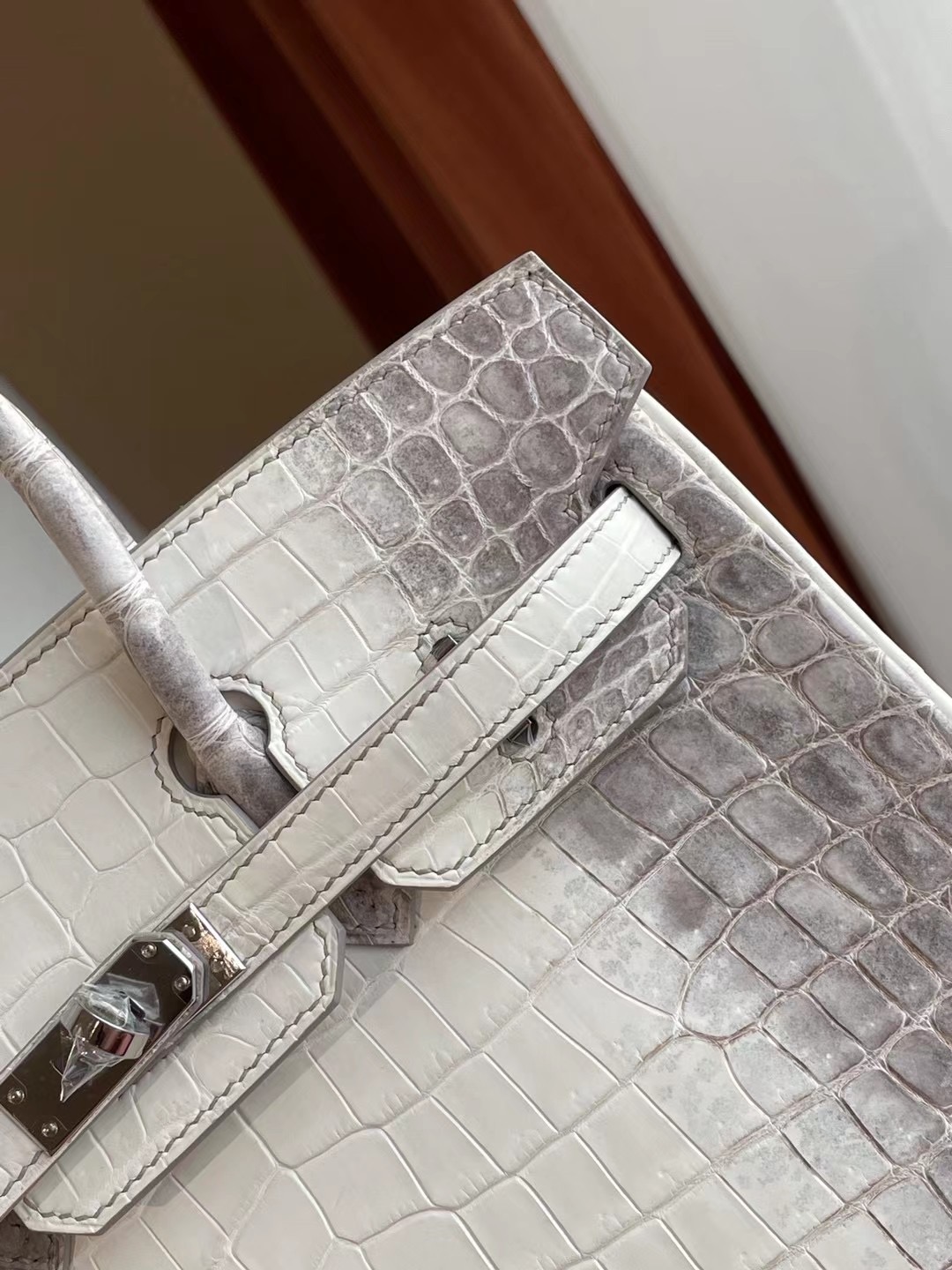 Hermes Birkin 25cm 喜馬拉雅 CK01 BLANC Niloticus Crocodile Himalayan