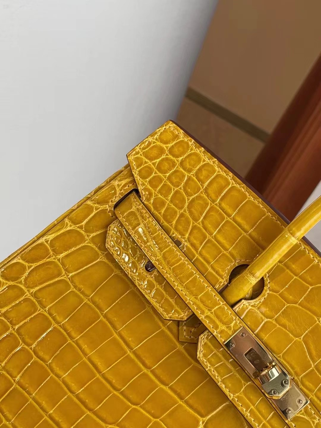 愛馬仕鉑金包圖片 Hermes Birkin 25cm 9D Jaune Amber 琥珀黃 招財黃