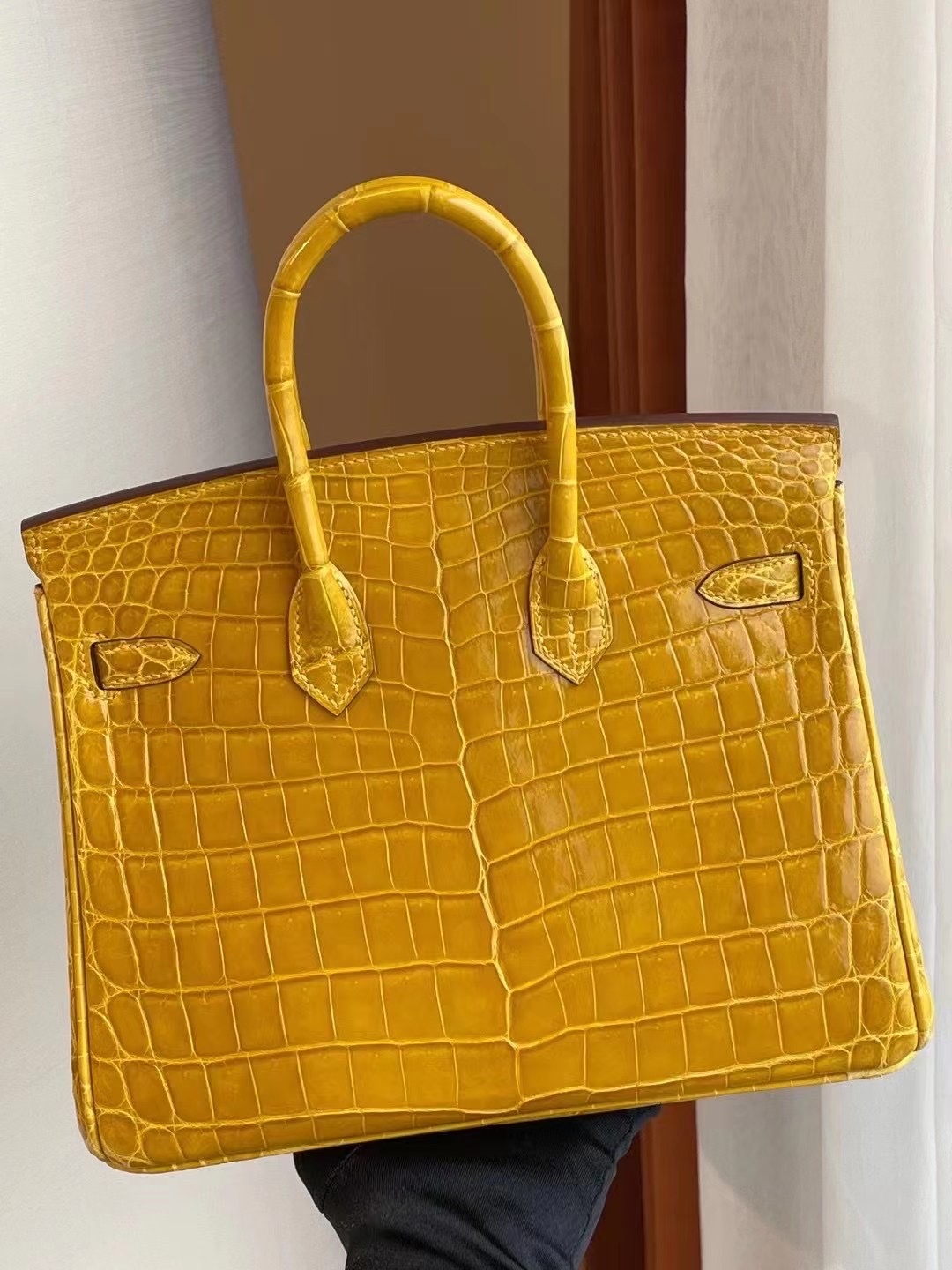 愛馬仕鉑金包圖片 Hermes Birkin 25cm 9D Jaune Amber 琥珀黃 招財黃