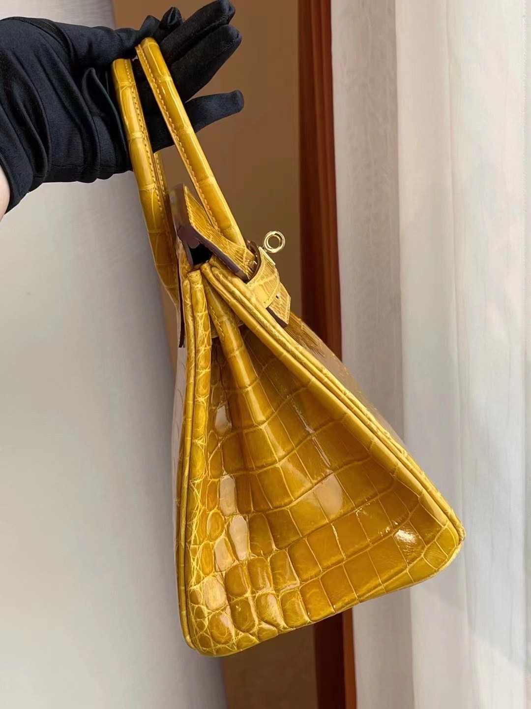 愛馬仕鉑金包圖片 Hermes Birkin 25cm 9D Jaune Amber 琥珀黃 招財黃