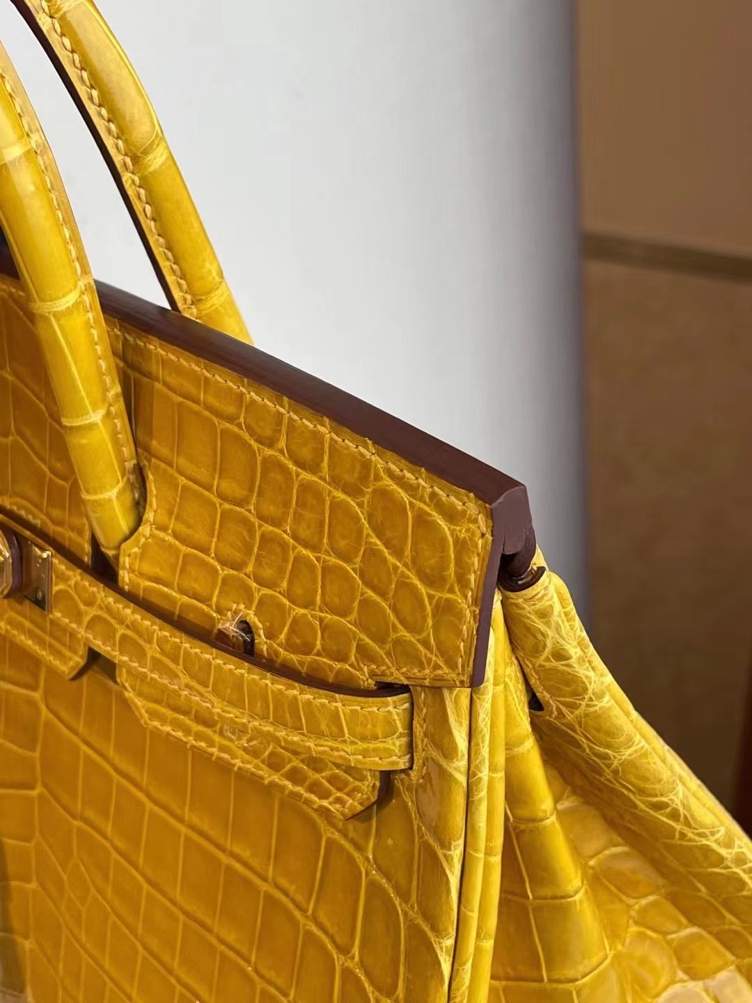 愛馬仕鉑金包圖片 Hermes Birkin 25cm 9D Jaune Amber 琥珀黃 招財黃