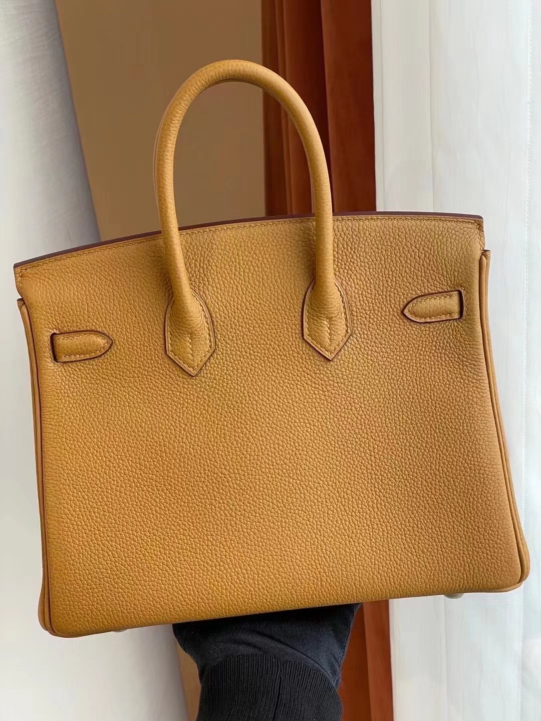 Boston USA Hermes Birkin 25cm Togo 2S Seasme 芝麻色 全手工縫製 金扣